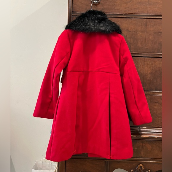 NWT Red Edgehill Collection Pea Coat - Little Girl size 6/6x - Picture 2 of 9
